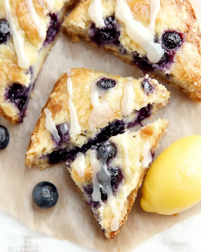 Almond Flour Lemon Blueberry Scones