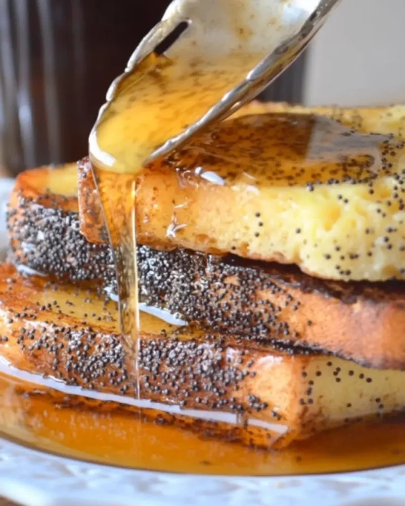 Almond Poppy Seed French Toast