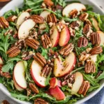 Apple Arugula Salad with Maple Pecans