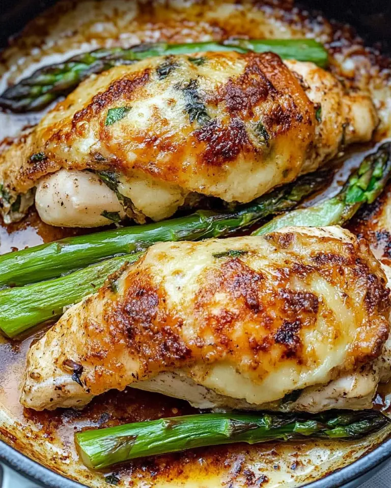 Asparagus Stuffed Chicken Fillet
