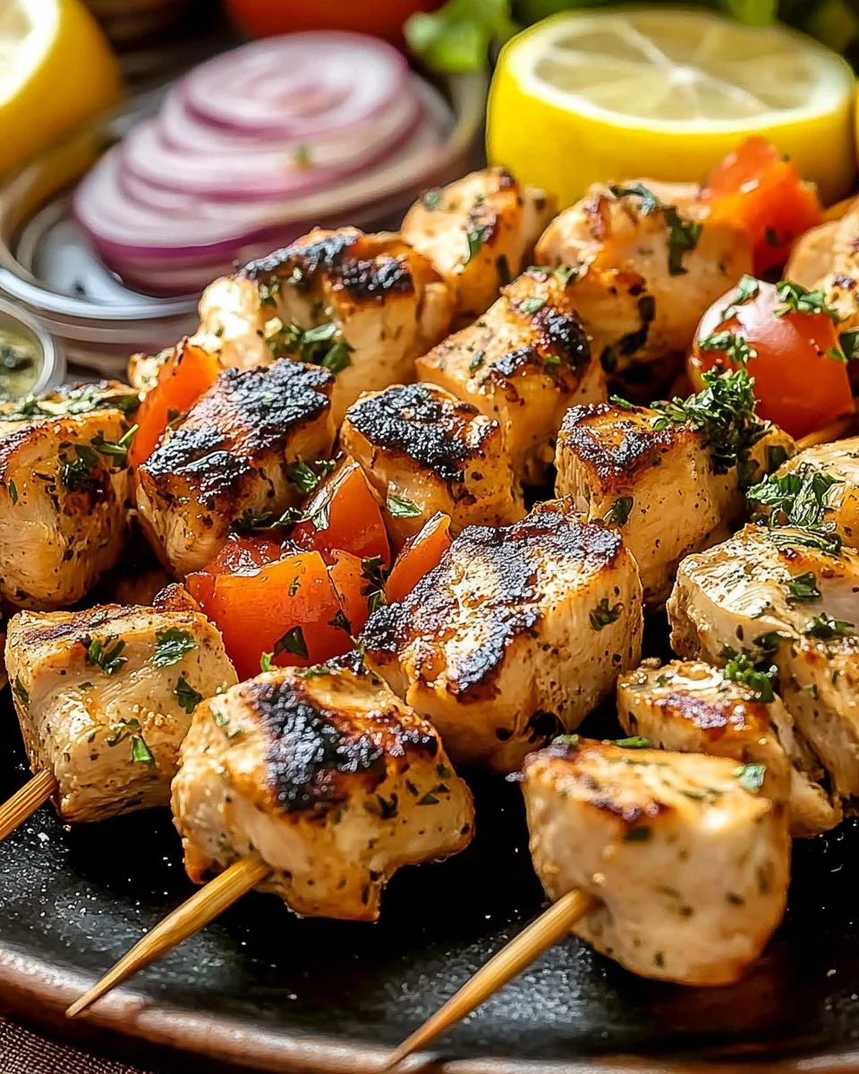 Authentic Greek Chicken Souvlaki
