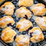 Blueberry Biscuits with Lemon Glaze