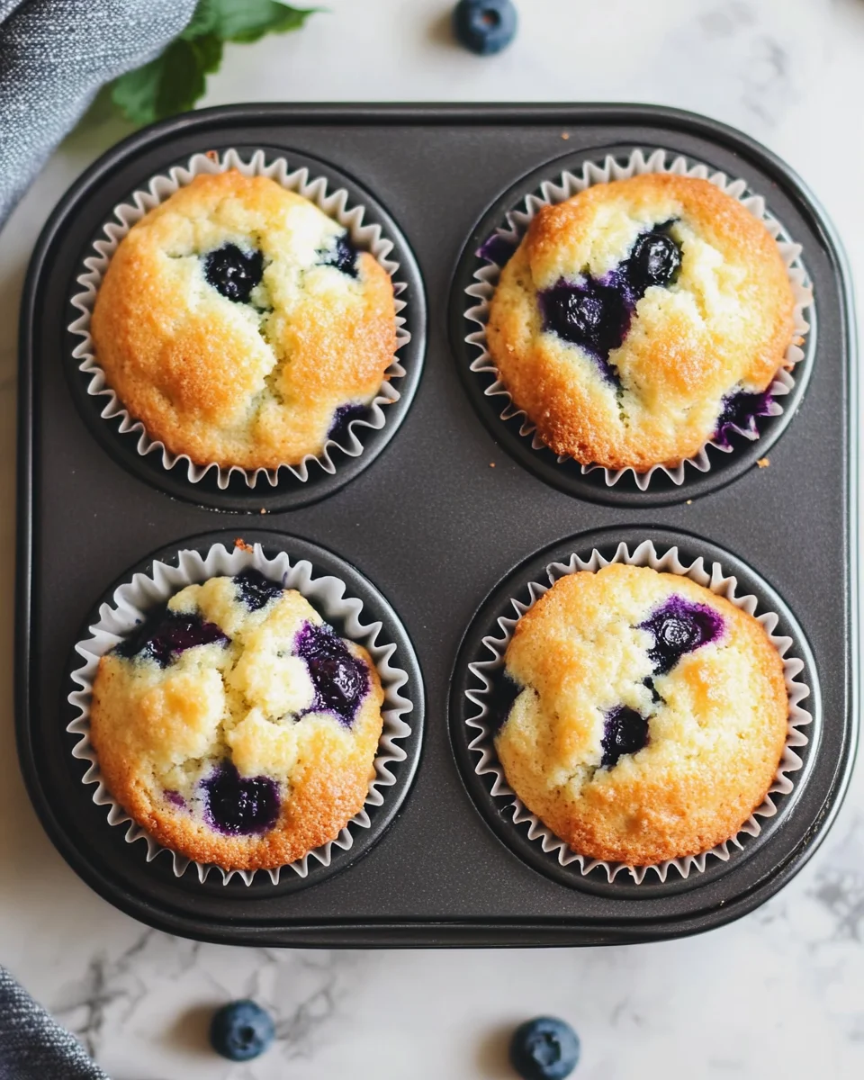 Blueberry Cottage Cheese Muffins