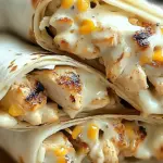 Cheesy Garlic Chicken Wraps