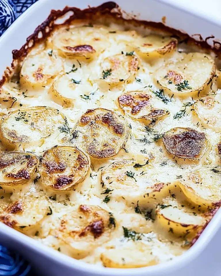 Cheesy Garlic Scalloped Potatoes