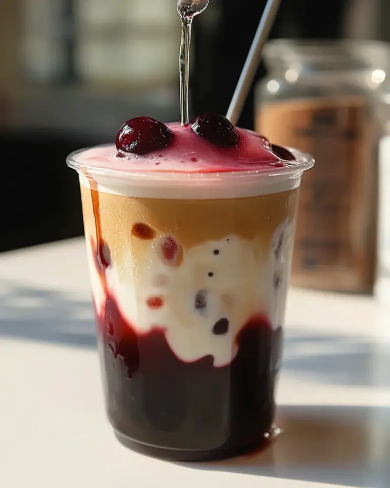 Cherry Vanilla Iced Latte
