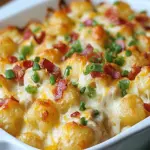 Chicken Bacon Ranch Tater Tot Casserole