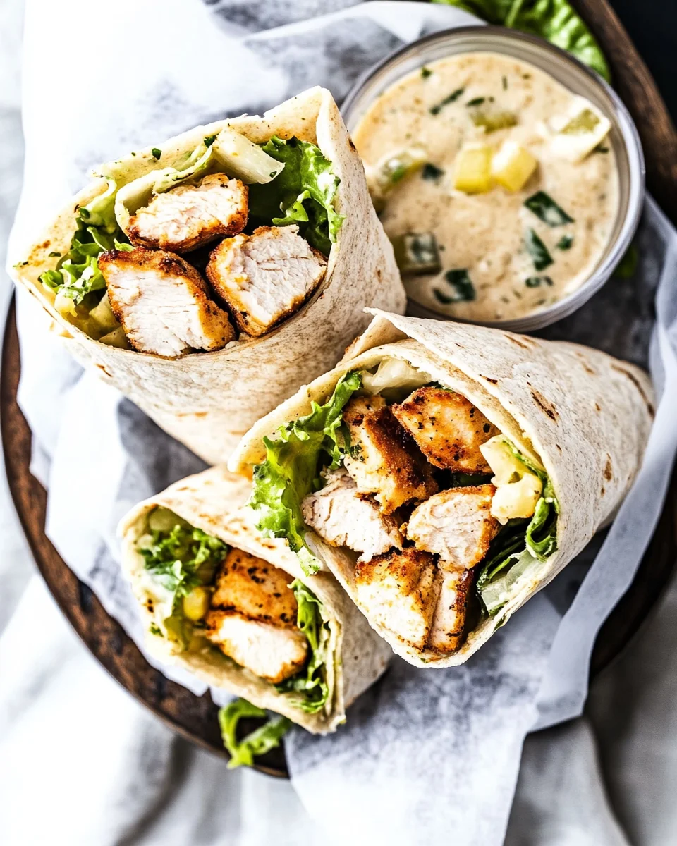 Chicken Caesar Wraps