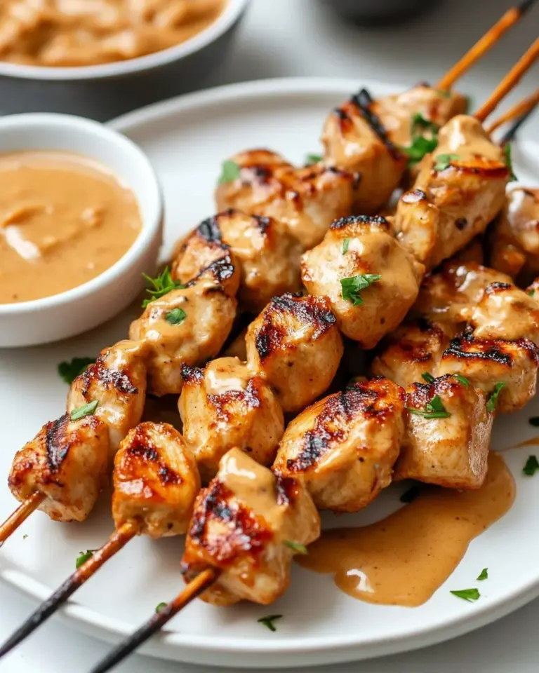 Chicken Satay with Peanut Sauce