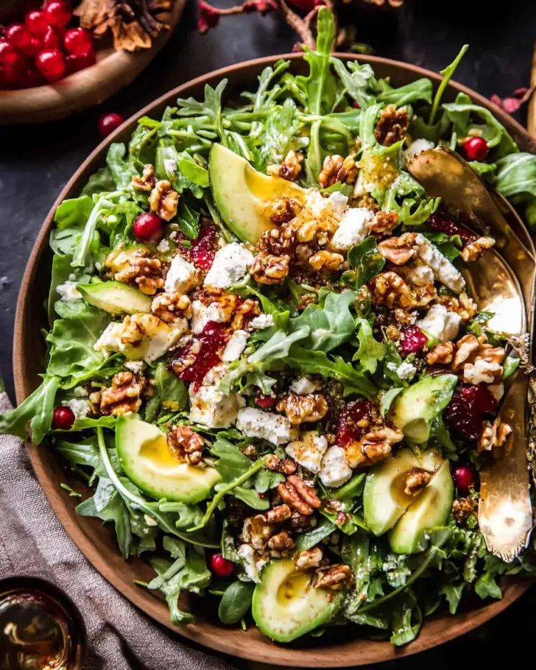 Christmas Salad with Honey Mustard Dressing