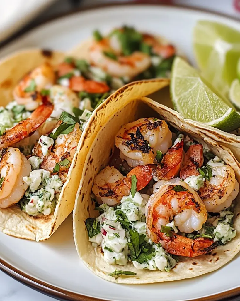 Cilantro Lime Shrimp Tacos