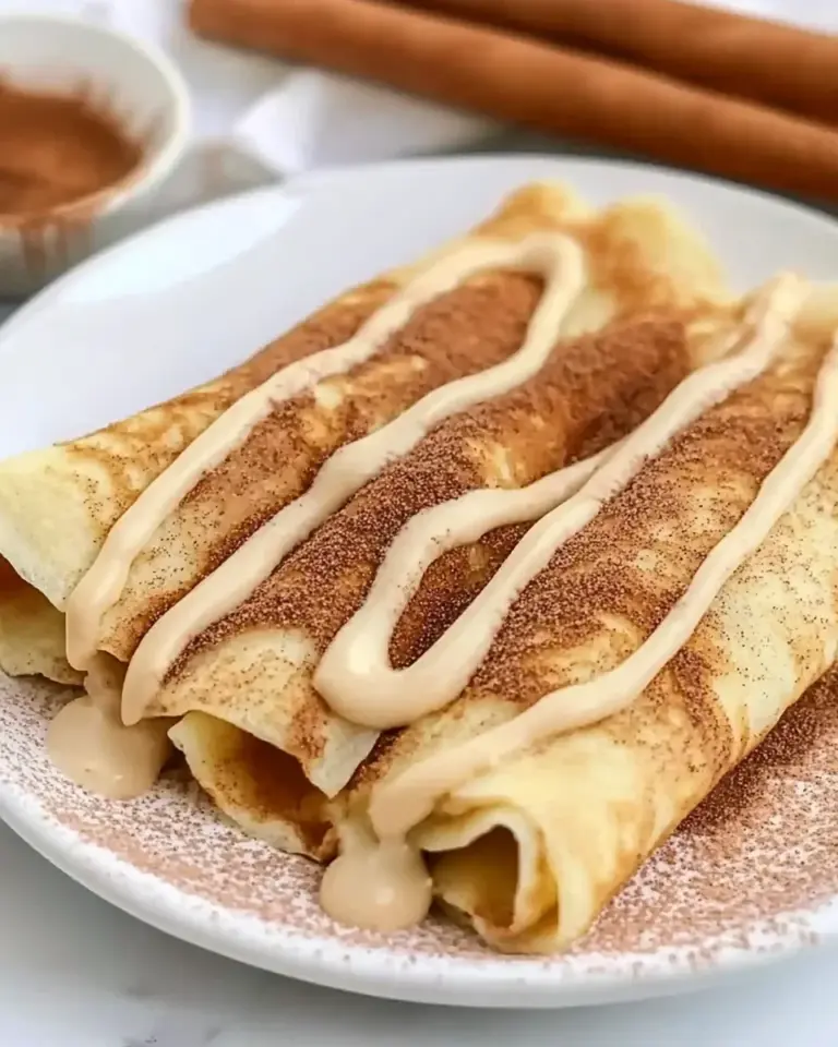 Cinnamon Roll Protein Crepes