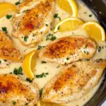 Creamy Lemon Pepper Skillet Chicken