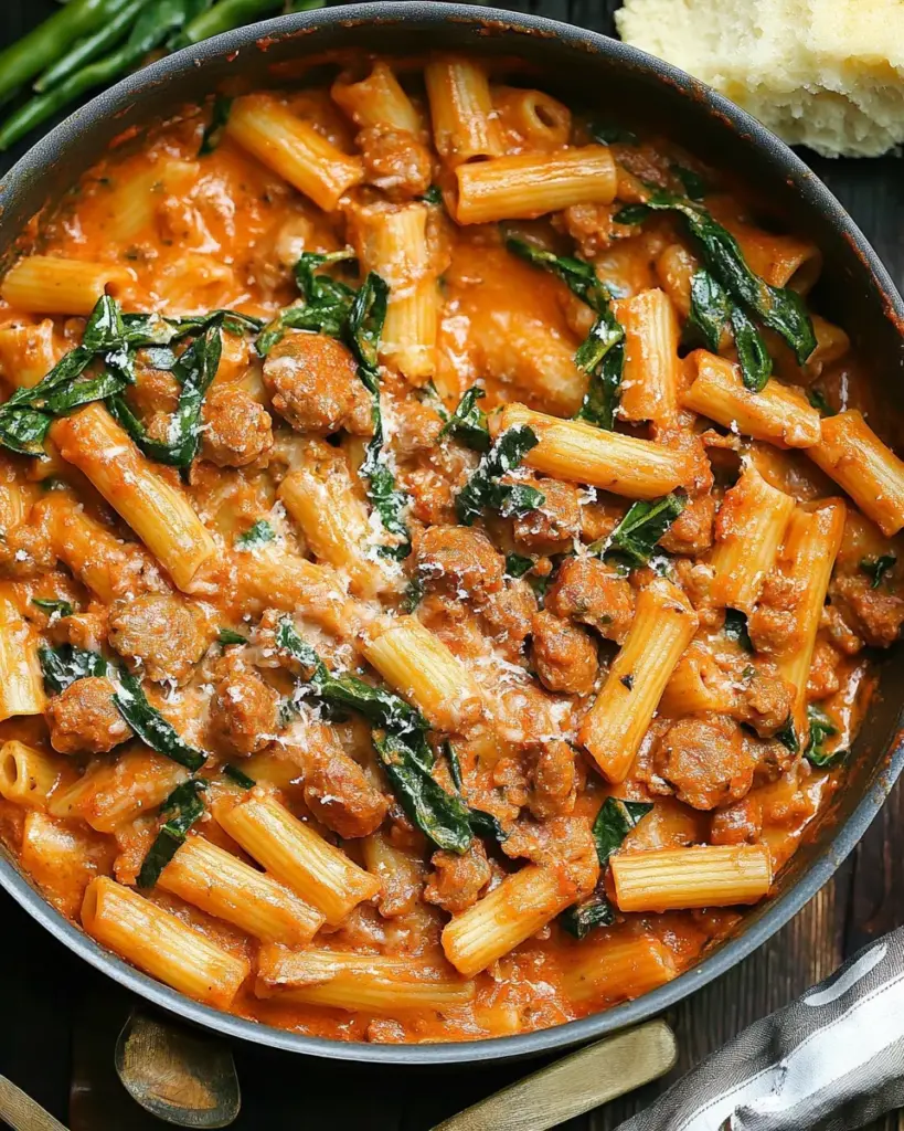 Creamy Sausage Rigatoni