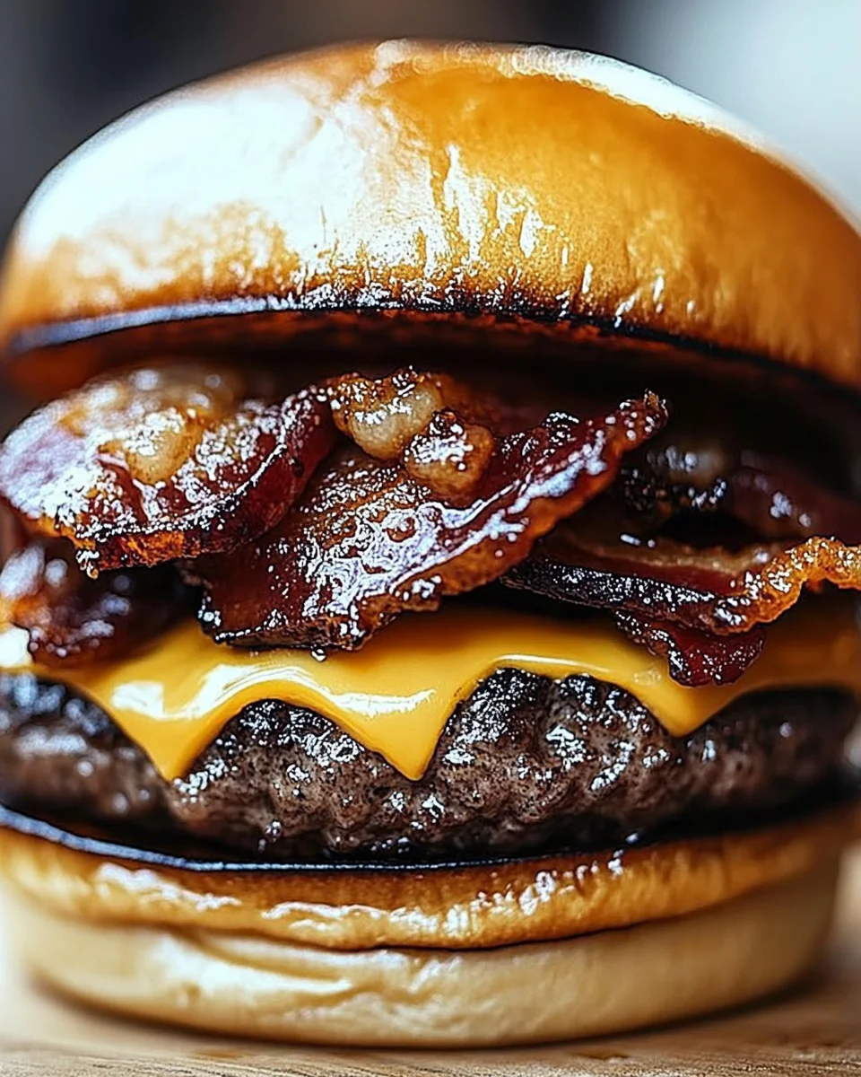 Crispy Bacon Burgers