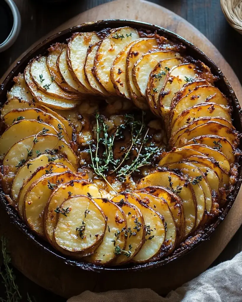 Crispy Balsamic-Thyme Potato Torte