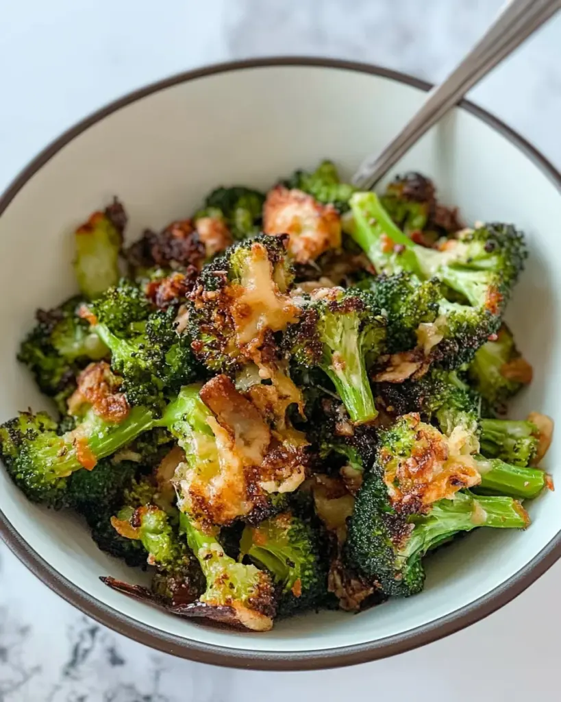Crispy Cheese Baked Broccoli