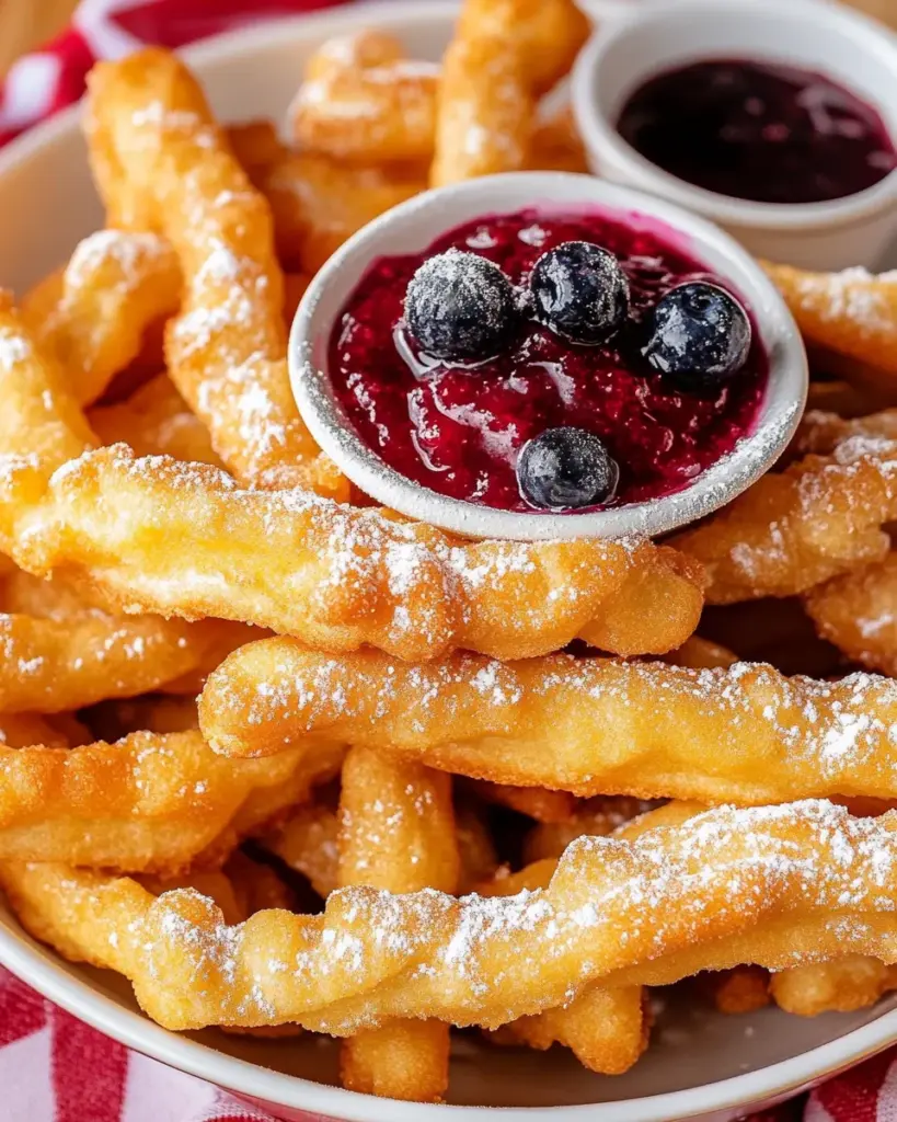 Crispy Funnel Cake Sticks