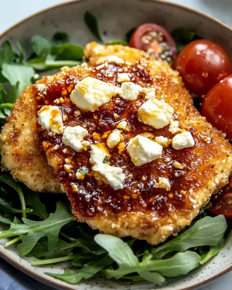 Crispy Hot Honey Feta Chicken