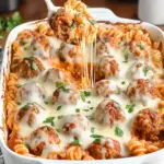 Dump and Bake Meatball Casserole