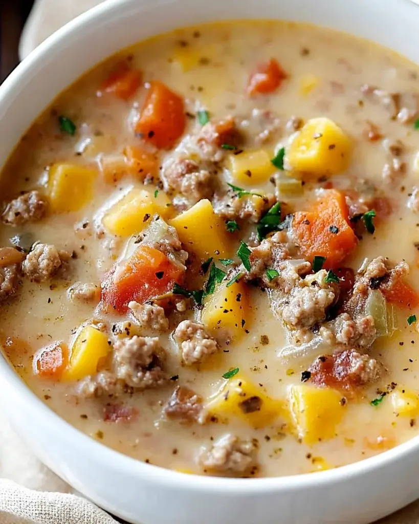 Easy Cheeseburger Soup