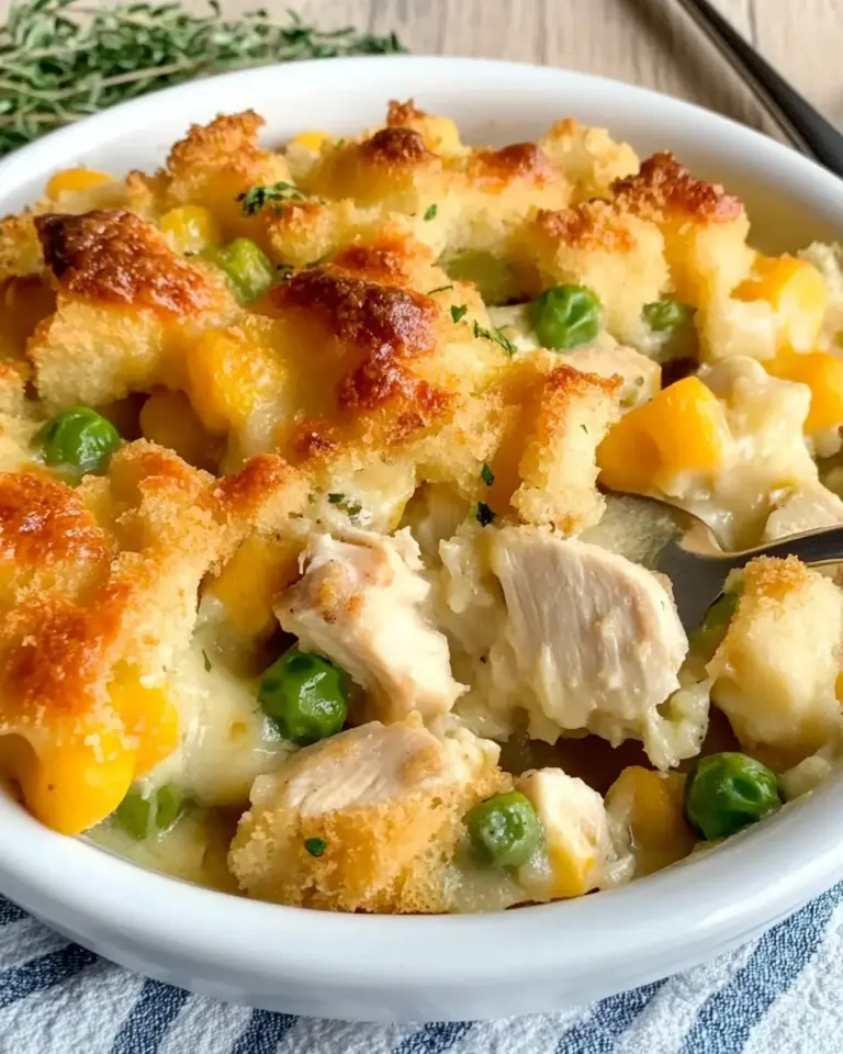 Easy Chicken Cobbler Dinner Casserole