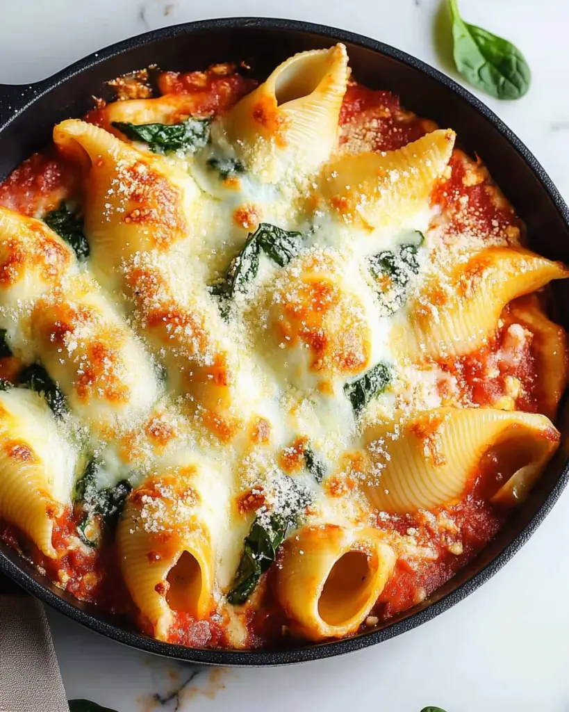 Easy Spinach & Ricotta Stuffed Shells