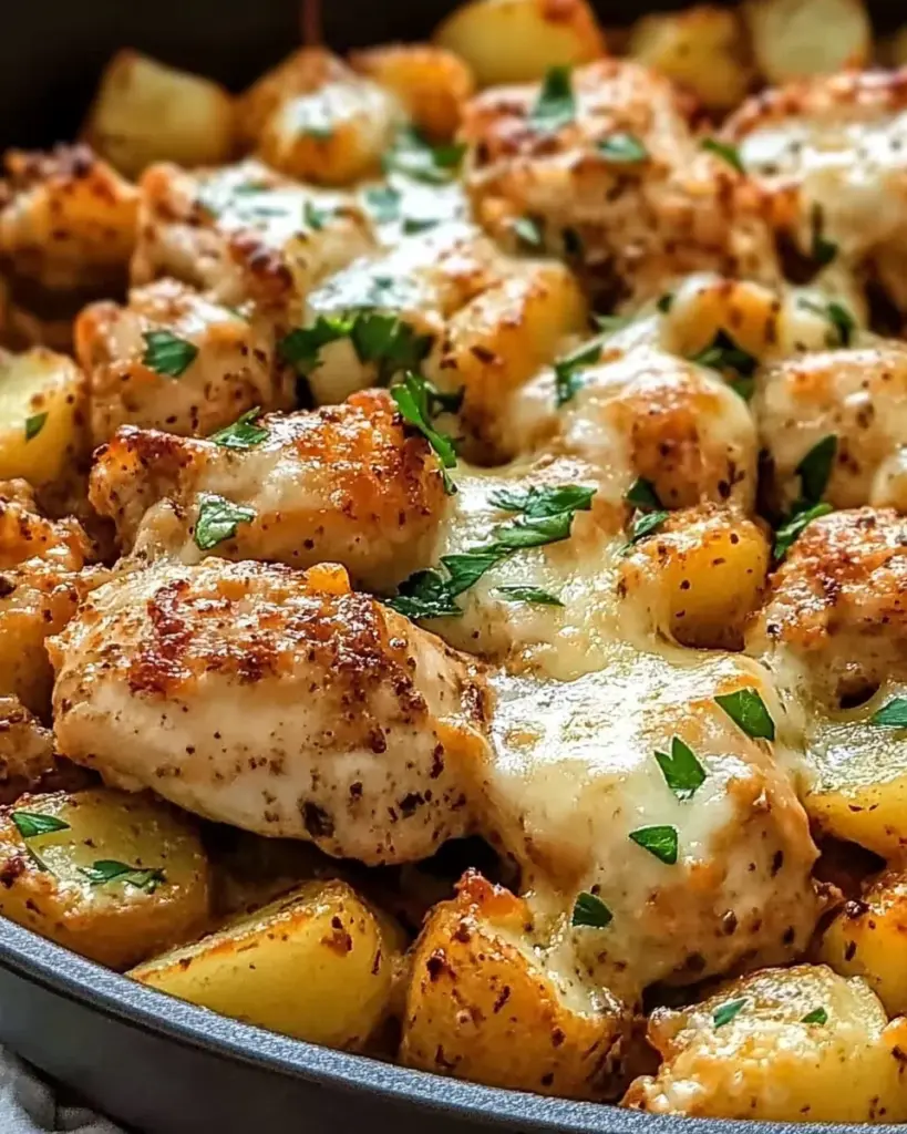 Garlic Parmesan Chicken and Potatoes (One-Pan Dinner)