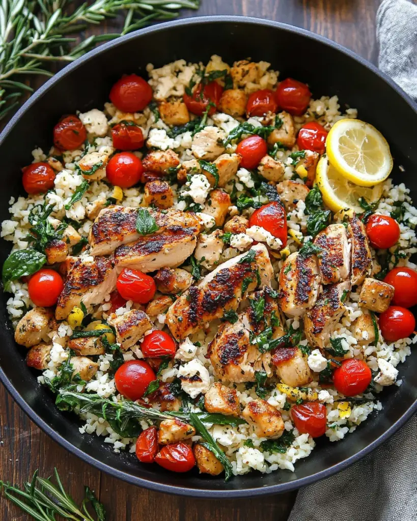 Greek Chicken and Lemon Rice