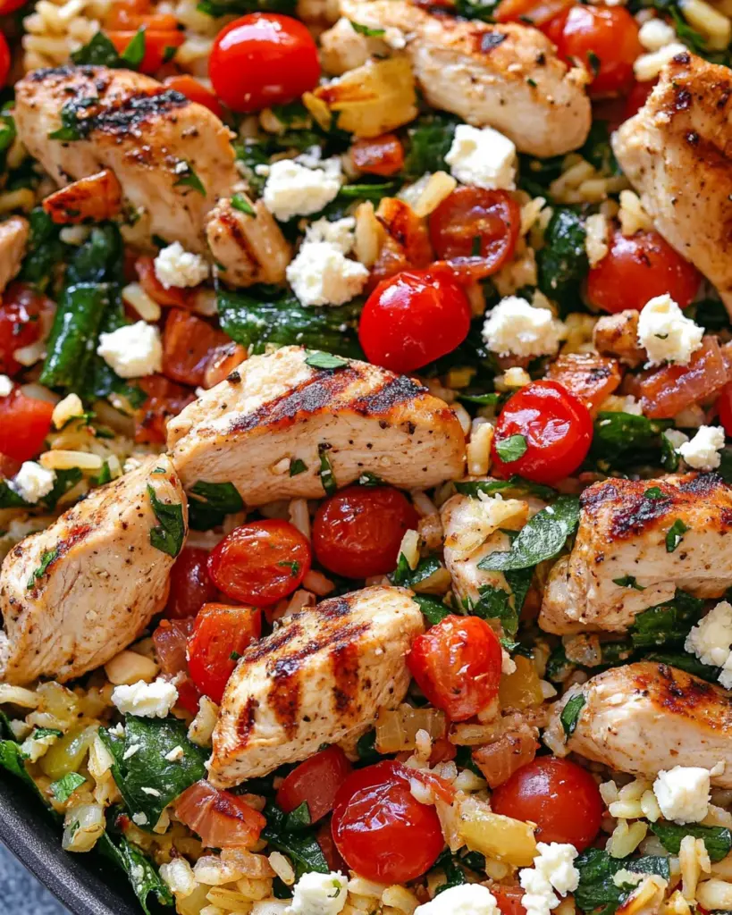 Greek Chicken and Lemon Rice (30 Minutes, One-Pot)