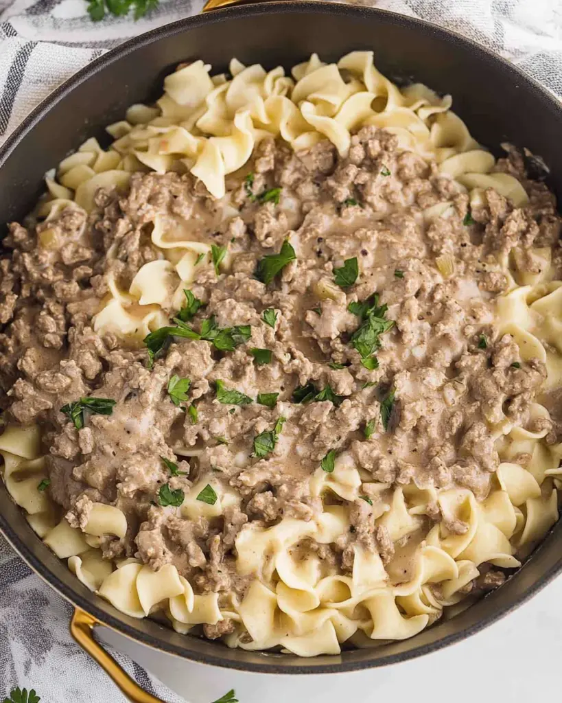 Ground Beef Stroganoff