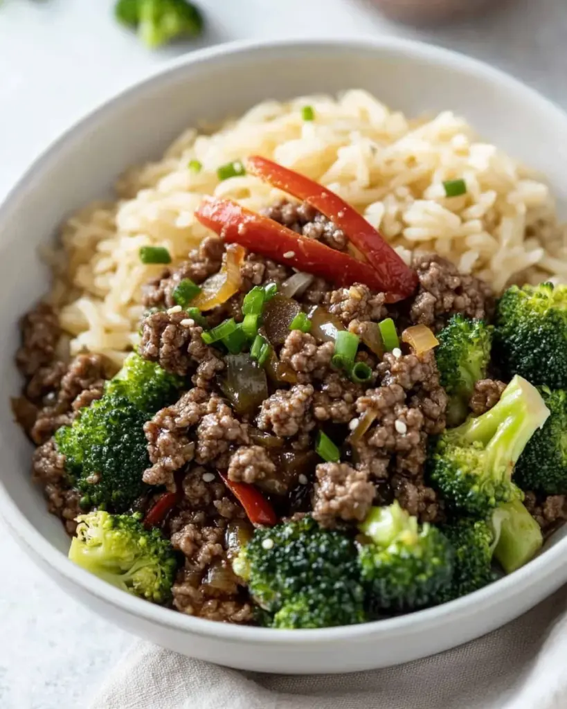 Ground Beef and Broccoli