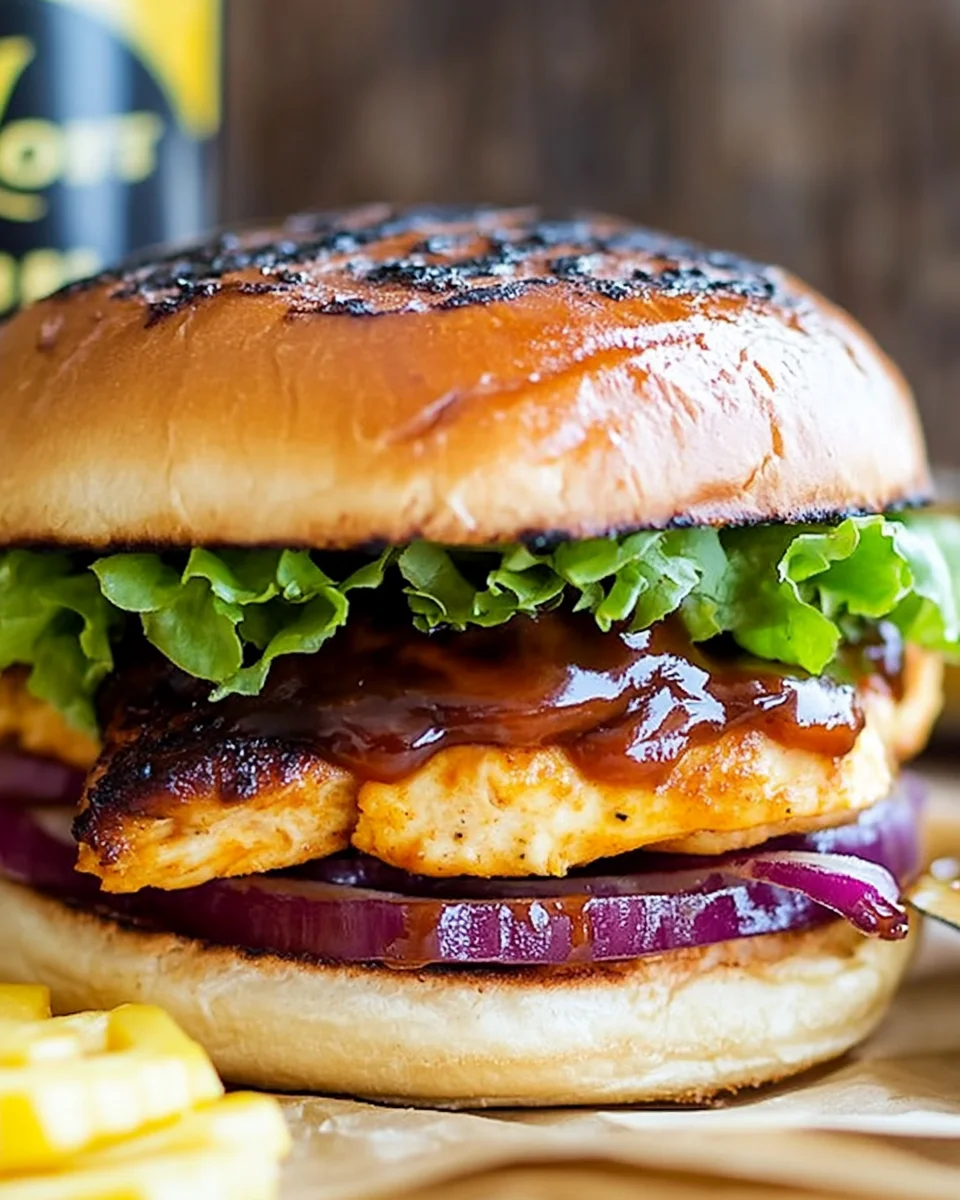 Hawaiian BBQ Chicken Sandwiches