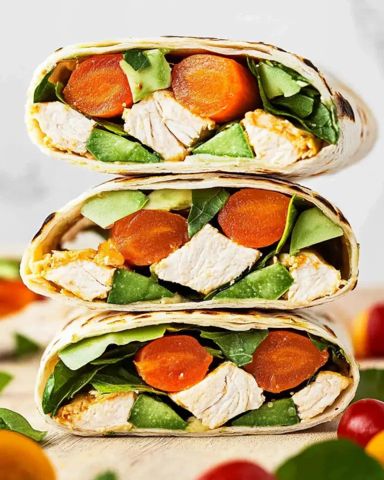 Healthy Chicken Avocado Wraps