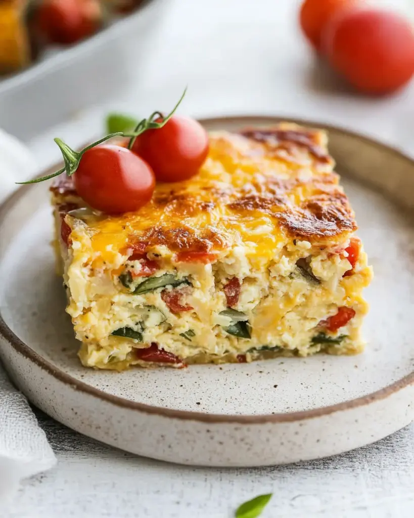 Healthy Cottage Cheese Egg Bake