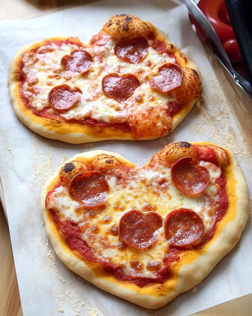Heart-Shaped Pizza