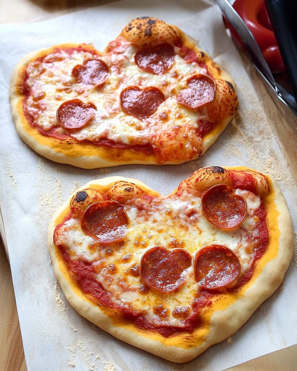 Heart-Shaped Pizza