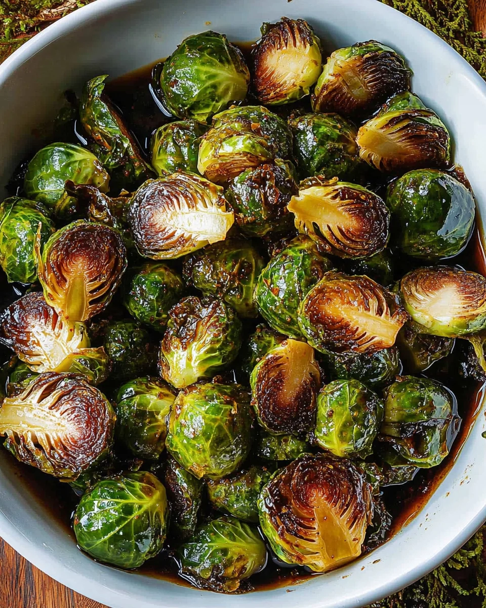 Honey Balsamic Brussels Sprouts