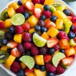 Honey Lime Rainbow Fruit Salad