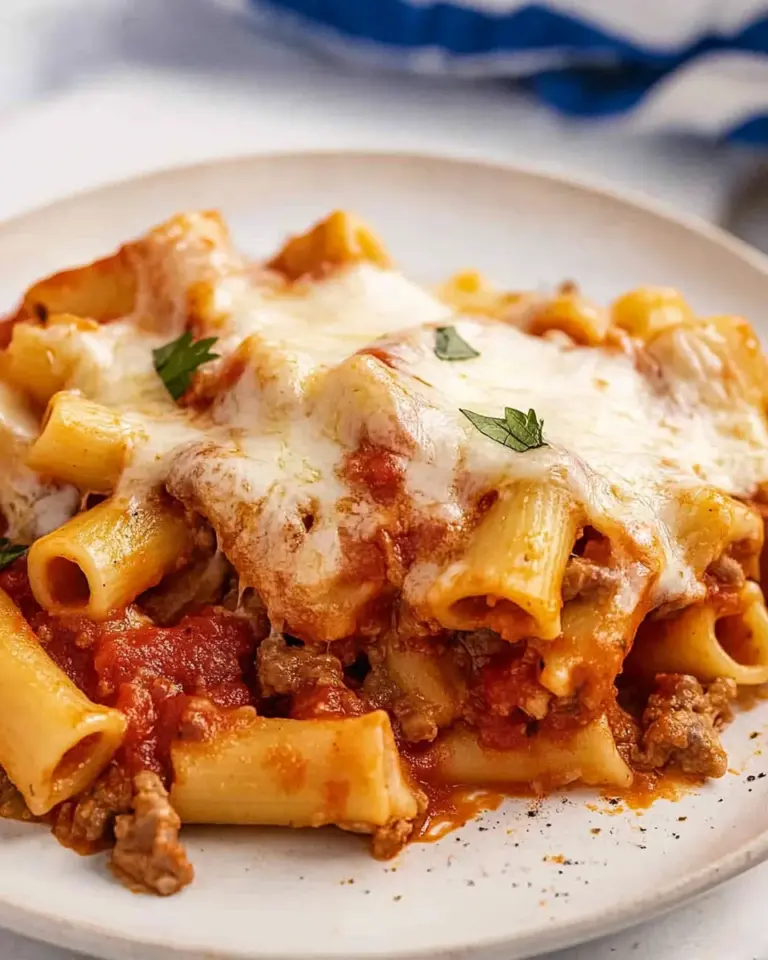 Italian Sausage Baked Ziti