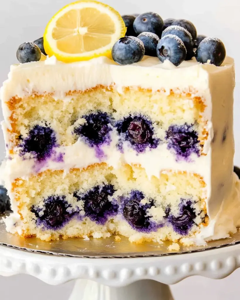 Lemon Blueberry Layer Cake