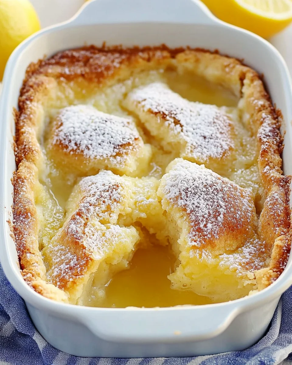 Magic Lemon Cobbler