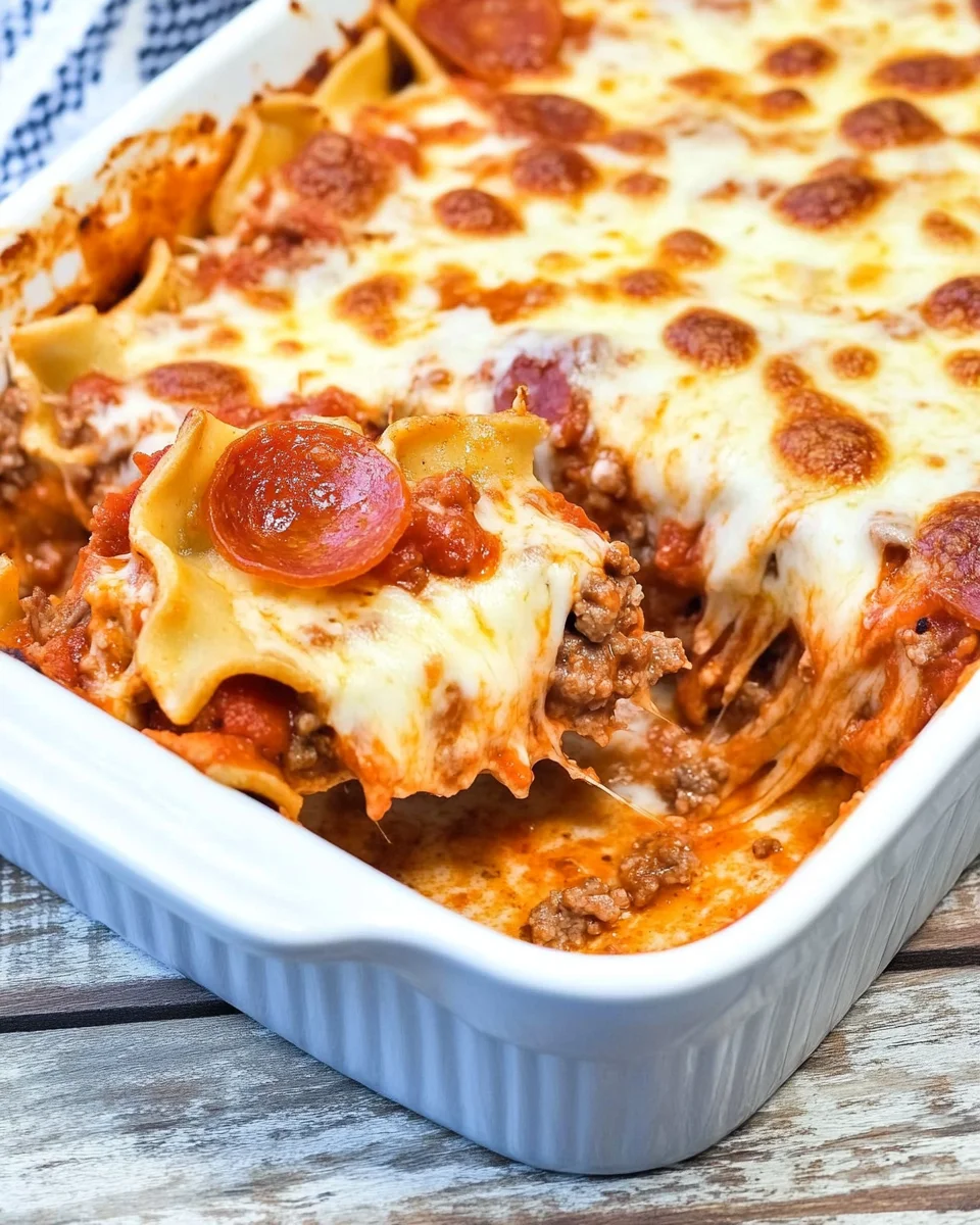 Meat Lover’s Pizza Casserole