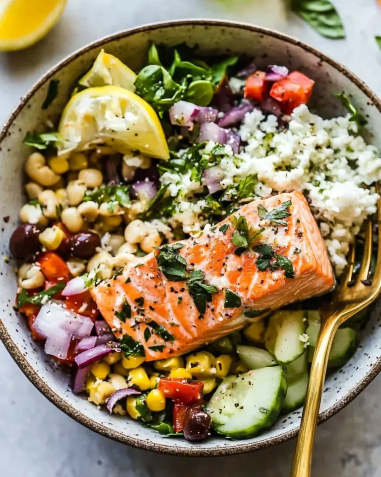 Mediterranean Salmon Bowl