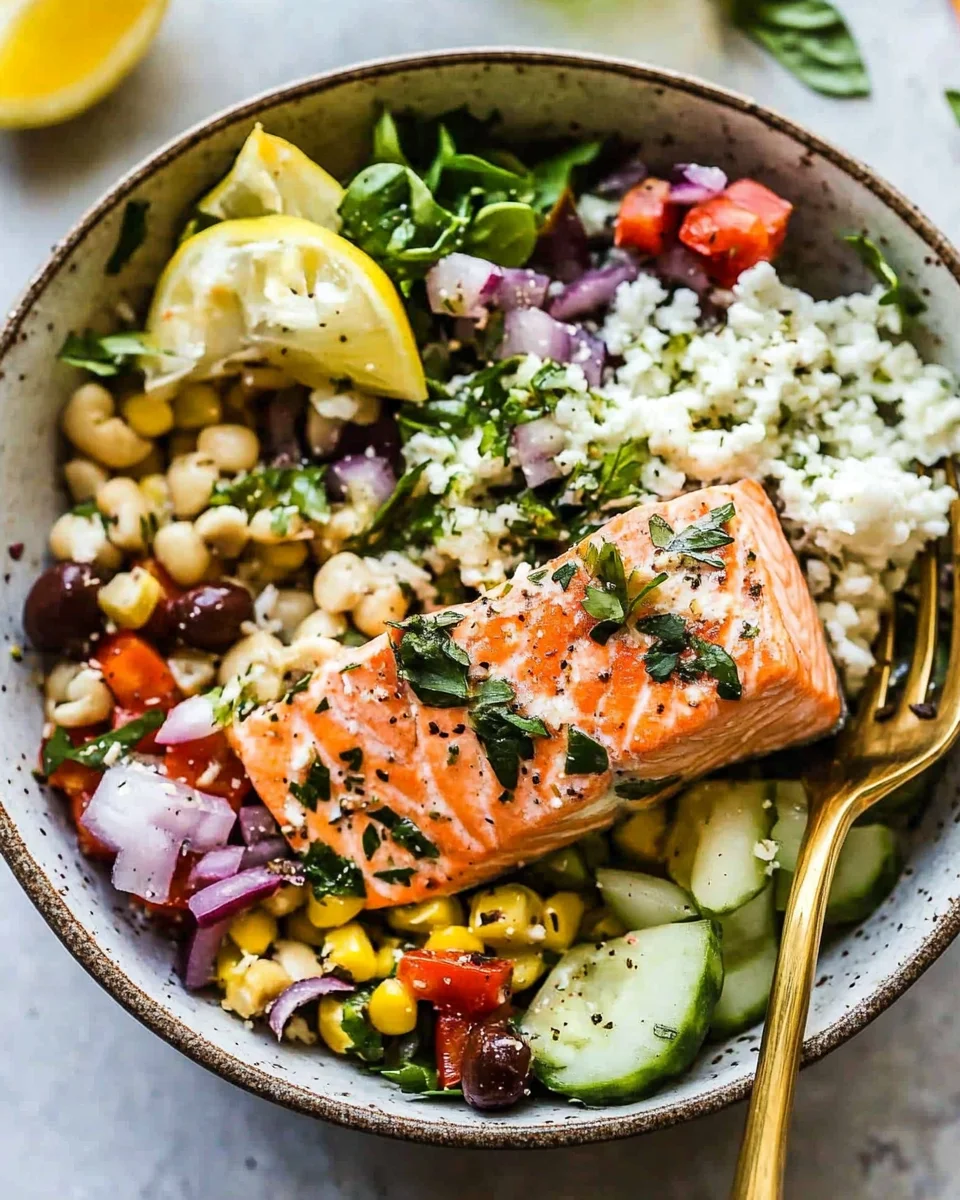 Mediterranean Salmon Bowl