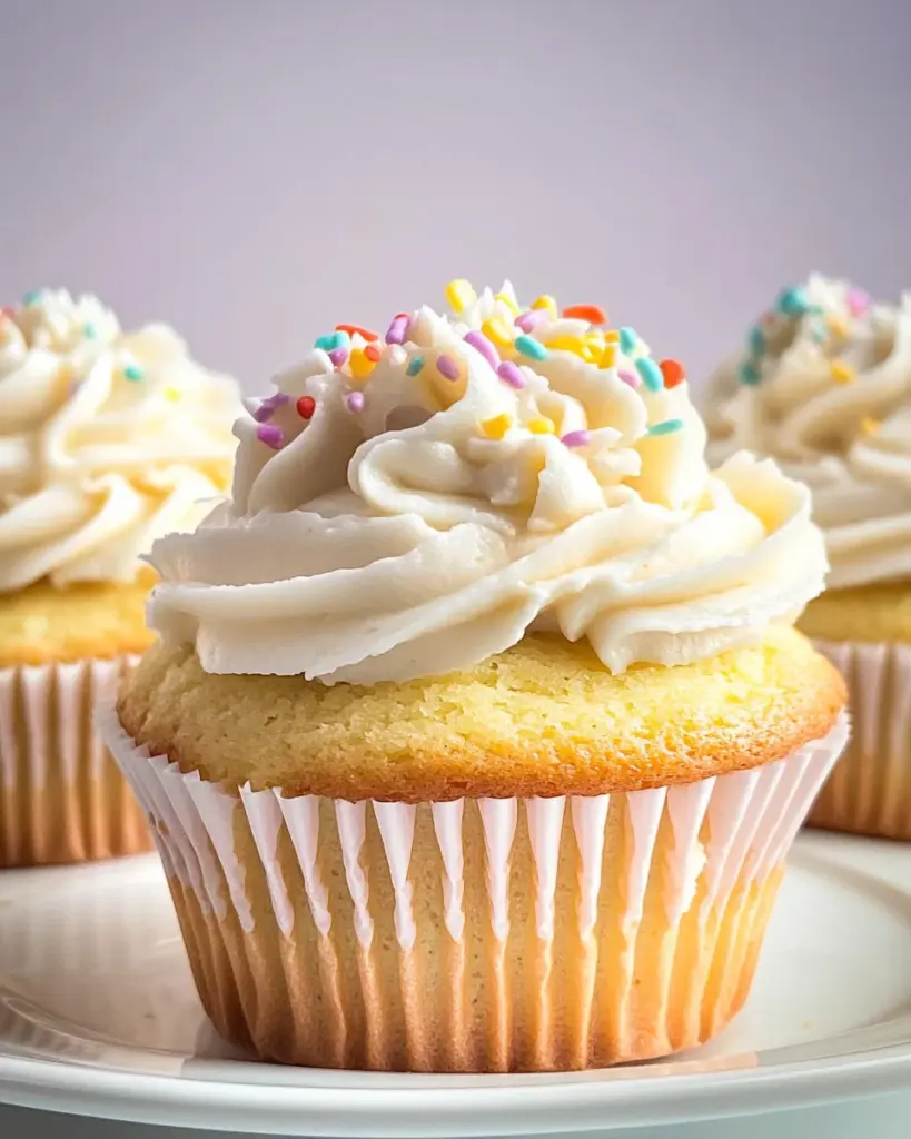 Moist and Fluffy Vanilla Cupcakes