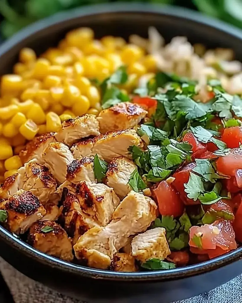 One Pan Chicken Burrito Bowl