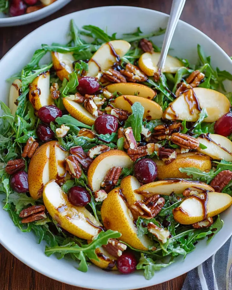 Pear Salad with Balsamic Vinaigrette
