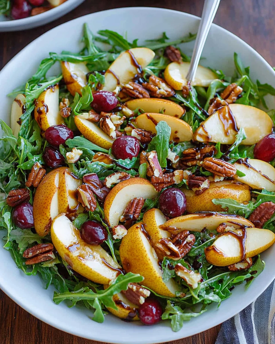 Pear Salad with Balsamic Vinaigrette