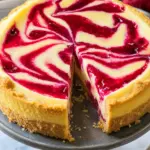 Raspberry Swirl Lemon Cheesecake